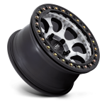 Felga aluminiowa KM237 RIOT BEADLOCK Machined Face Satin Black Windows & Ring KMC - 3