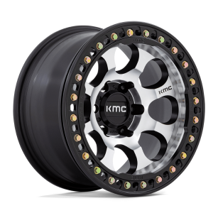 Felga aluminiowa KM237 RIOT BEADLOCK Machined Face Satin Black Windows & Ring KMC