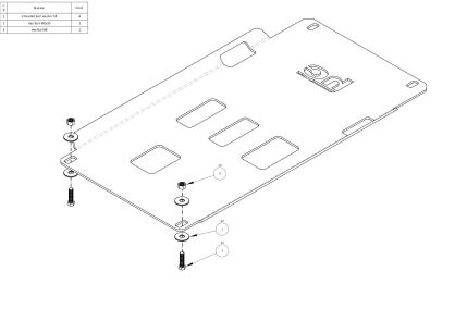 Osłona skrzyni biegów Toyota Tundra 2014-2020 aluminiowa