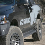 Progi Boczne RB20 z powłoką ochronną Go Rhino - Nissan Navara NP300 16-18 Crew Cab - 4