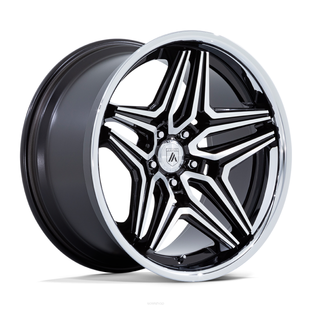 Felga aluminiowa AB046 DUKE Gloss Black Machined ASANTI