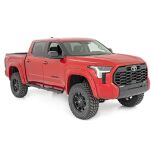 Progi, stopnie boczne czarne Rough Country Oval Nerf Steps Crew Cab - 2