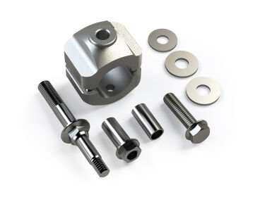Zestaw do Relokacji Mocowania Amortyzatora Skrętu Lift 0-6' drążek 34,92mm Teraflex - Jeep Wrangler JK 2/4 Drzwi