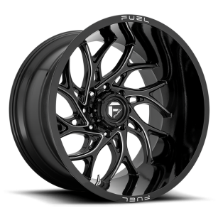 Felga aluminiowa D741 Runner Gloss Black Milled Fuel
