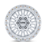 Felga aluminiowa KM554 AZTEC Gloss Silver W/ Machined Face KMC - 2