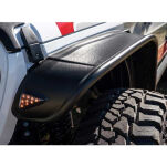 Front and rear fender flares standard coverage Bushwacker Flat Style - 3