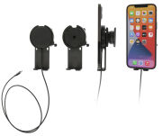 Magnetyczny uchwyt indukcyjny do smartfonów wyposażonych w etui/technologię MagSafe/Qi z regulowanym elementem stabilizującym. - 2