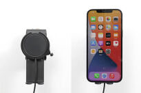 Magnetyczny uchwyt indukcyjny do smartfonów wyposażonych w etui/technologię MagSafe/Qi z regulowanym elementem stabilizującym. - 8