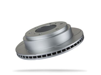 Pedders Slotted Geomet Coated Rotor