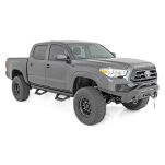 Progi, stopnie boczne regulowane aluminiowe Rough Country SRX2 Double Cab - 2