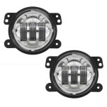 Lampy przeciwmgielne LED okrągłe chrom 4,5