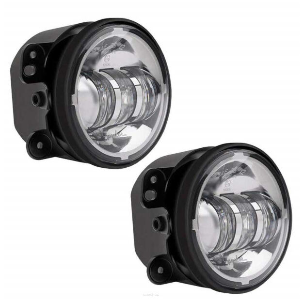 Lampy przeciwmgielne LED okrągłe chrom 4,5