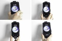 Uchwyt do Apple iPhone X w futerale z wbudowaną ładowarką samochodową do instalacji na stałe - 5