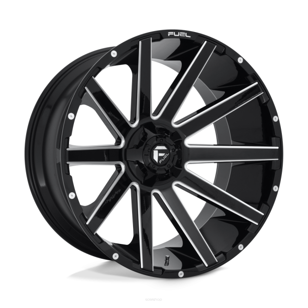 Felga aluminiowa D615 CONTRA Gloss Black Milled FUEL