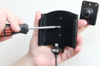 Uchwyt do Apple iPhone 8 Plus z wbudowanym kablem USB oraz ładowarką samochodową - 4