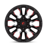 Felga aluminiowa D823 FLAME Gloss Black Milled W/ Candy Red FUEL - 3