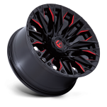 Felga aluminiowa D823 FLAME Gloss Black Milled W/ Candy Red FUEL - 2