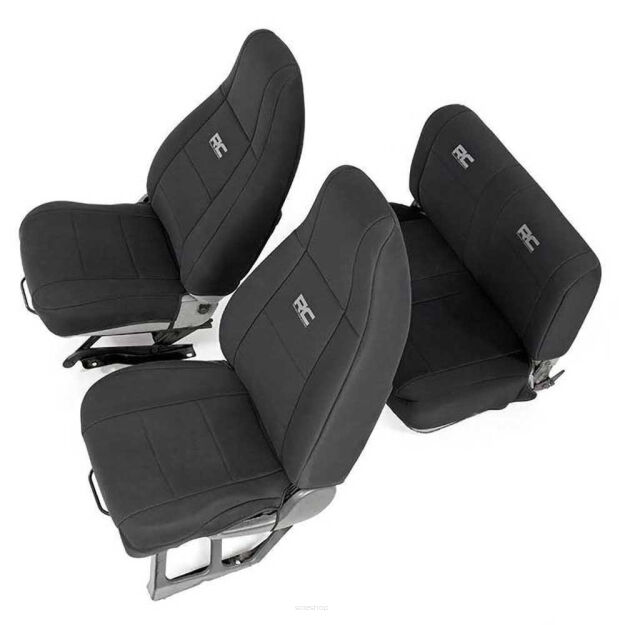 Komplet pokrowców na fotele neoprene black Rough Country