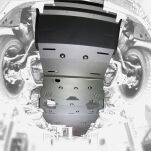 Komplet płyt osłonowych podwozia Horntools - Mercedes X-Class X250 - 5