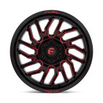Felga aluminiowa D808 HURRICANE Gloss Black Milled Red Tint FUEL - 3