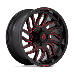 Felga aluminiowa D808 HURRICANE Gloss Black Milled Red Tint FUEL