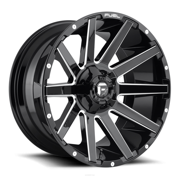 Felga aluminiowa D615 Contra Gloss Black Milled Fuel