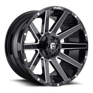Felga aluminiowa D615 Contra Gloss Black Milled Fuel