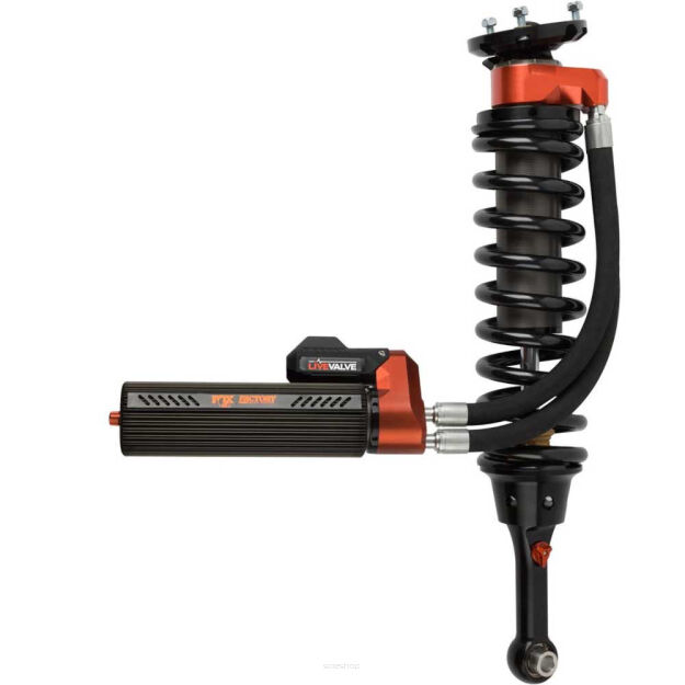 Amortyzator gazowy przód Coilover regulowany FOX Factory Race 3.0 Reservoir Regulowany Internal Bypass Live Valve Lift 0-2