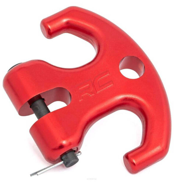 Hak dwurożny do wyciągarki czerwony Rough Country