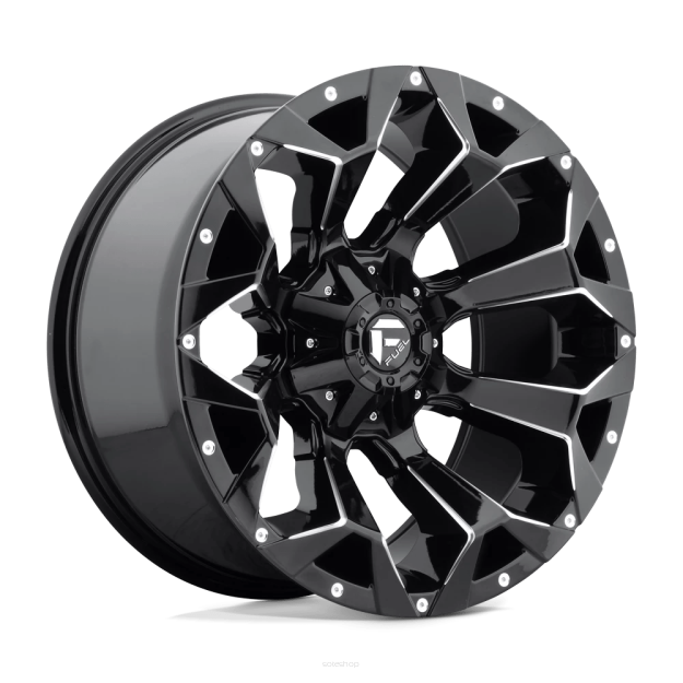 Felga aluminiowa D576 Assault Gloss Black Milled Fuel