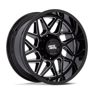 Felga aluminiowa MO812 TURBINE Gloss Black Milled MOTO METAL
