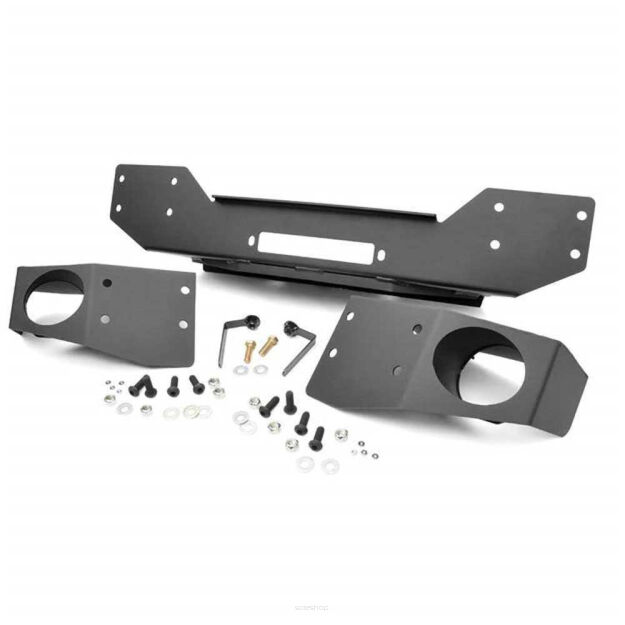 Zderzak z płytą pod wyciągarkę oraz mocowaniem lamp stubby Rough Country