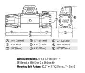 Wyciągarka elektryczna - WARN VR EVO 8-S (uciąg: 3629 kg) - 9