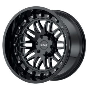 Felga aluminiowa 9,5x18" 6x139,7 ET12 Gloss Black Fury Black Rhino - Toyota Tacoma 05-19