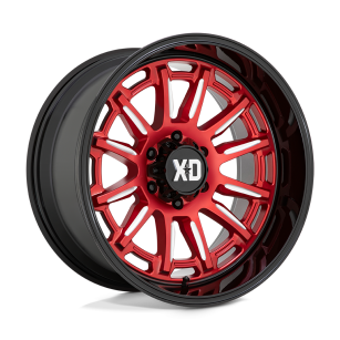Felga aluminiowa XD865 PHOENIX Candy Red Milled W/ Black Lip XD SERIES