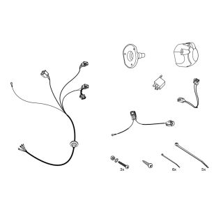 Wiązka przewodów do mocowania haka 7 PIN HAK-SYSTEM