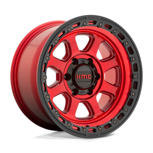 Felga aluminiowa KM548 CHASE Candy Red W/ Black Lip KMC