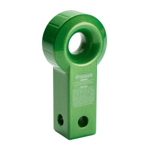 7075 Aluminium Rope Friendly Recovery Hitch - Green Prismatic