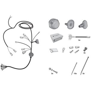 Wiązka przewodów do mocowania haka 13 PIN HAK-SYSTEM