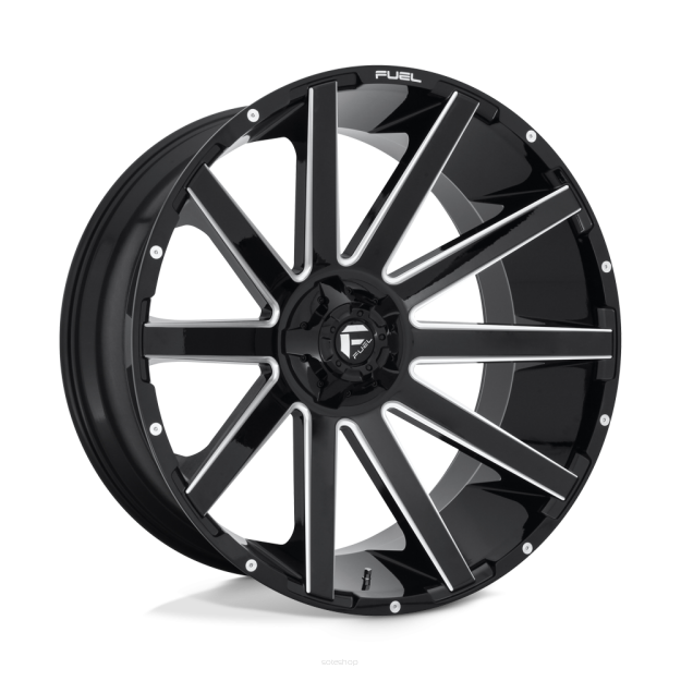 Felga aluminiowa D615 CONTRA Gloss Black Milled FUEL