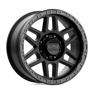 Felga aluminiowa KM544 MESA Satin Black W/ Gloss Black Lip KMC