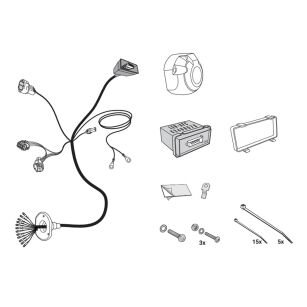 Wiązka przewodów do mocowania haka 13 PIN HAK-SYSTEM
