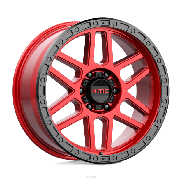 Felga aluminiowa KM544 MESA Candy Red W/ Black Lip KMC