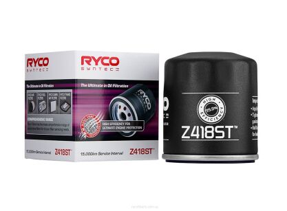 Z418ST Ryco SynTec Oil Filter ,TOYOTA Hilux, Landcrusier, Hiace, Supra, e30 M3, Wrangler