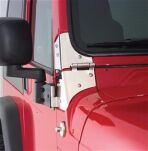 Zawiasy szyby przedniej polerowane SMITTYBILT - Jeep Wrangler TJ - 2