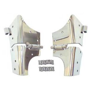 Zawiasy szyby przedniej polerowane SMITTYBILT - Jeep Wrangler TJ