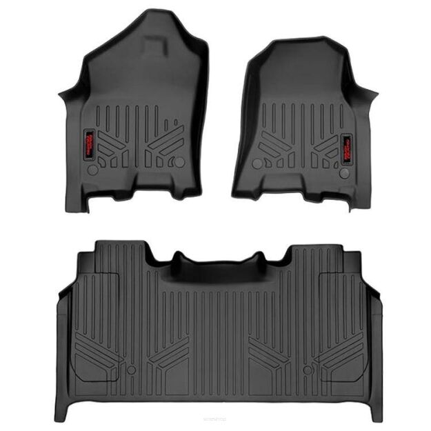Gumowe dywaniki na podłogę Rough Country - RAM 1500 19-on Crew Cab