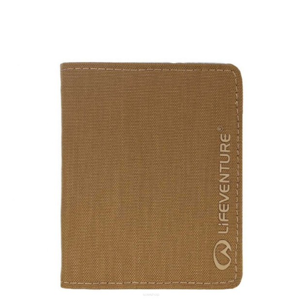 Portfel podróżny RFID Wallet Recycled Lifeventure musztardowy