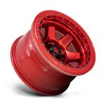 Felga aluminiowa D123 BLOCK BEADLOCK Candy Red W/ Candy Red Ring FUEL - 3