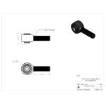 Końcówka z tuleją Giiro do górnego wahacza przód Clayton 1